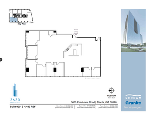 3630 Peachtree Rd NE, Atlanta, GA à louer Plan d’étage– Image 2 sur 2
