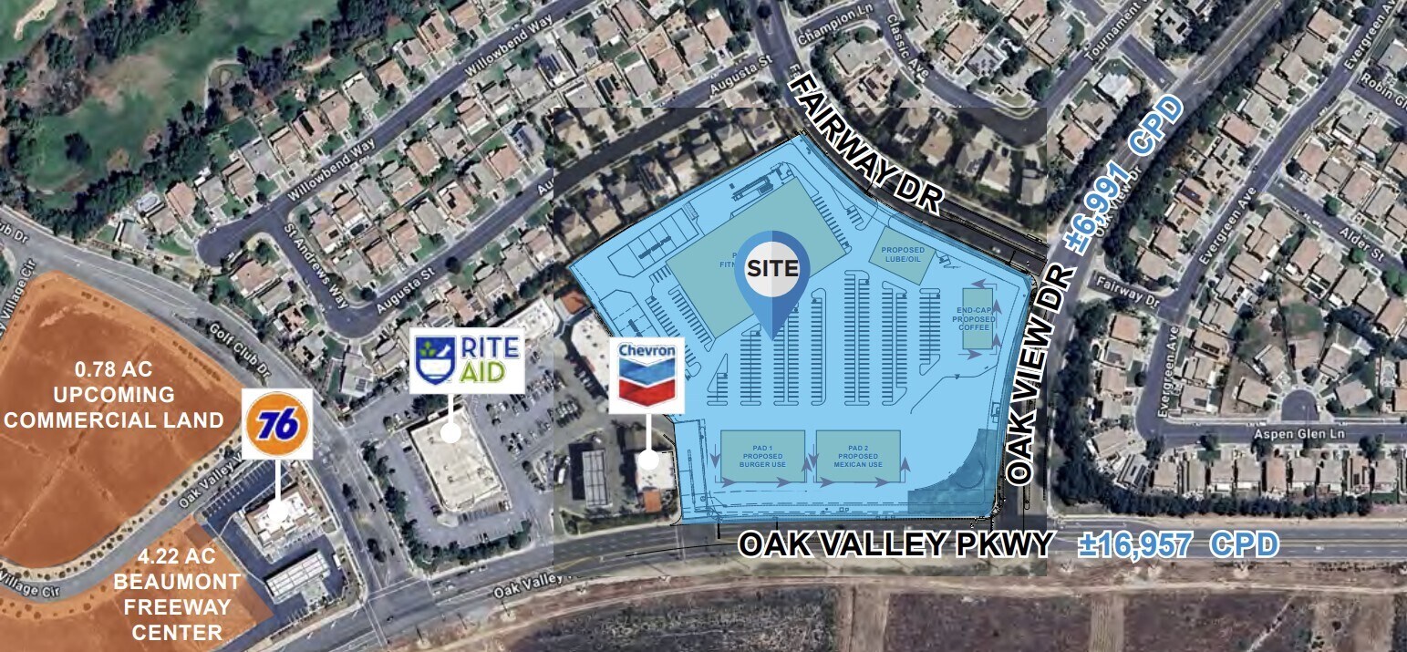 NWC Oak Valley Pkwy & Oak View Dr, Beaumont, CA à louer Photo de l’immeuble– Image 1 sur 3