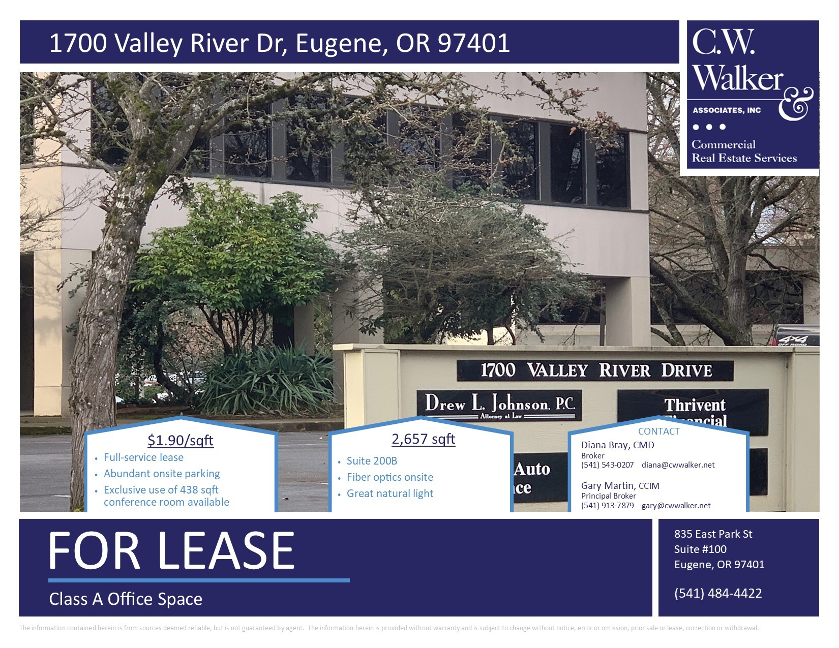 1700 Valley River Dr, Eugene, OR à louer Photo de l’immeuble– Image 1 sur 1