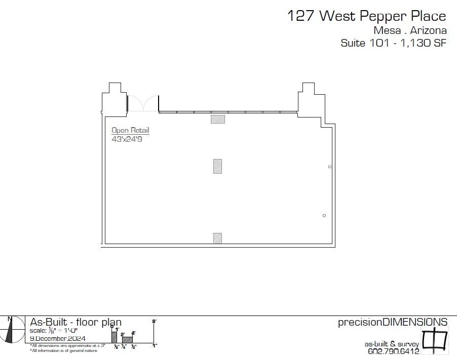 127 W Pepper Pl, Mesa, AZ à louer Plan d’étage– Image 1 sur 2