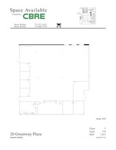 20 Greenway Plz, Houston, TX à louer Plan de site– Image 1 sur 1