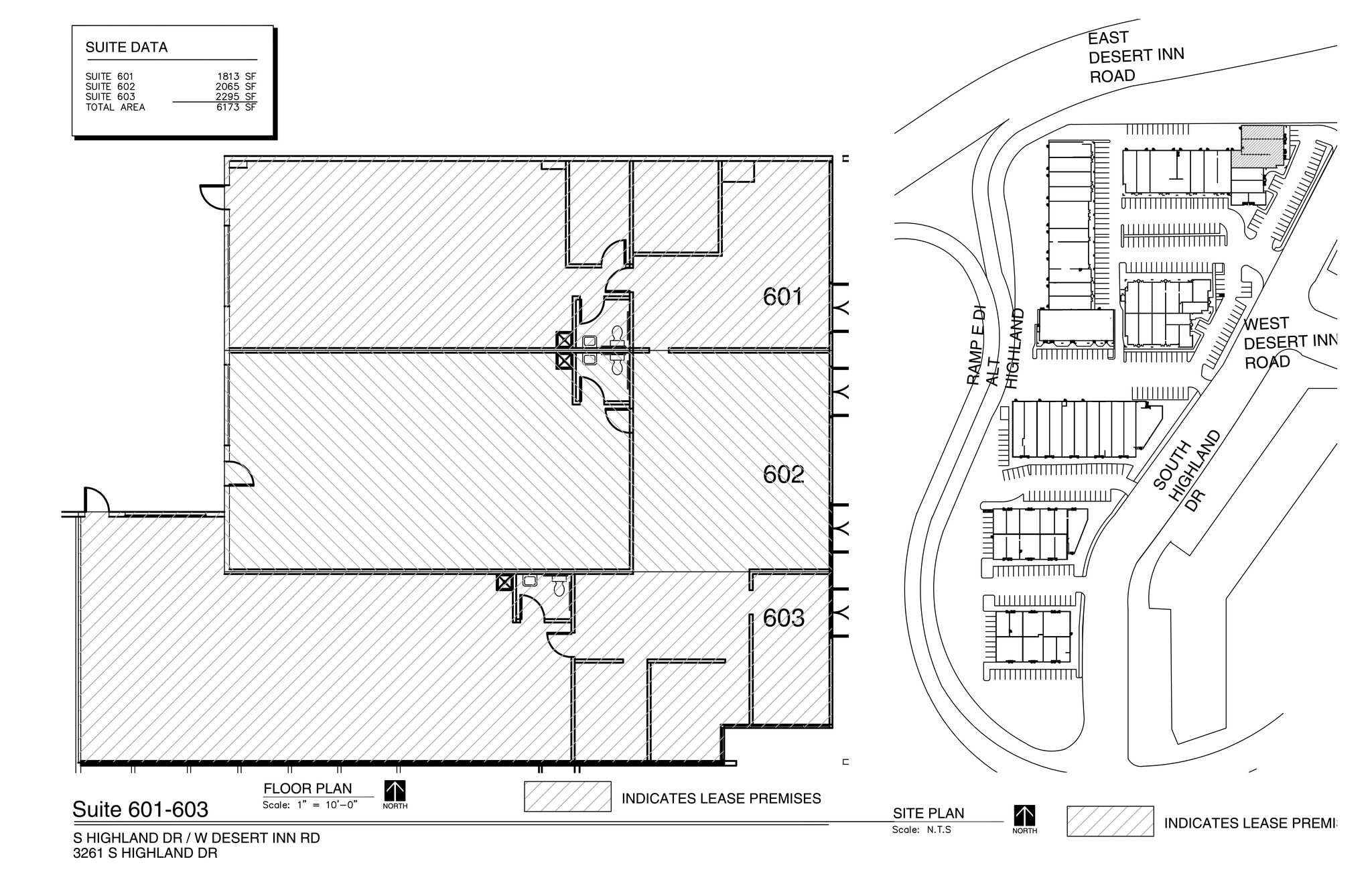 3281 Highland Dr, Las Vegas, NV à louer Plan de site– Image 1 sur 1