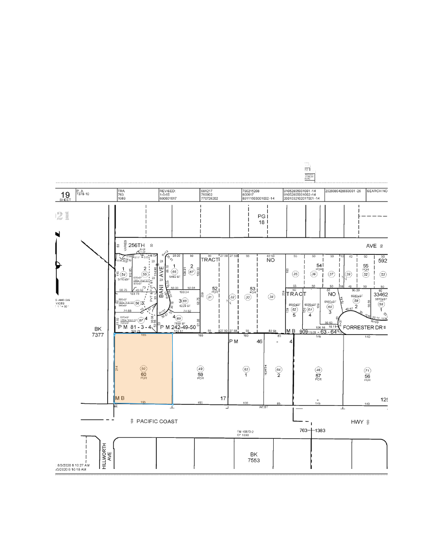 2475 Pacific Coast Hwy, Lomita, CA à louer Plan cadastral– Image 1 sur 2