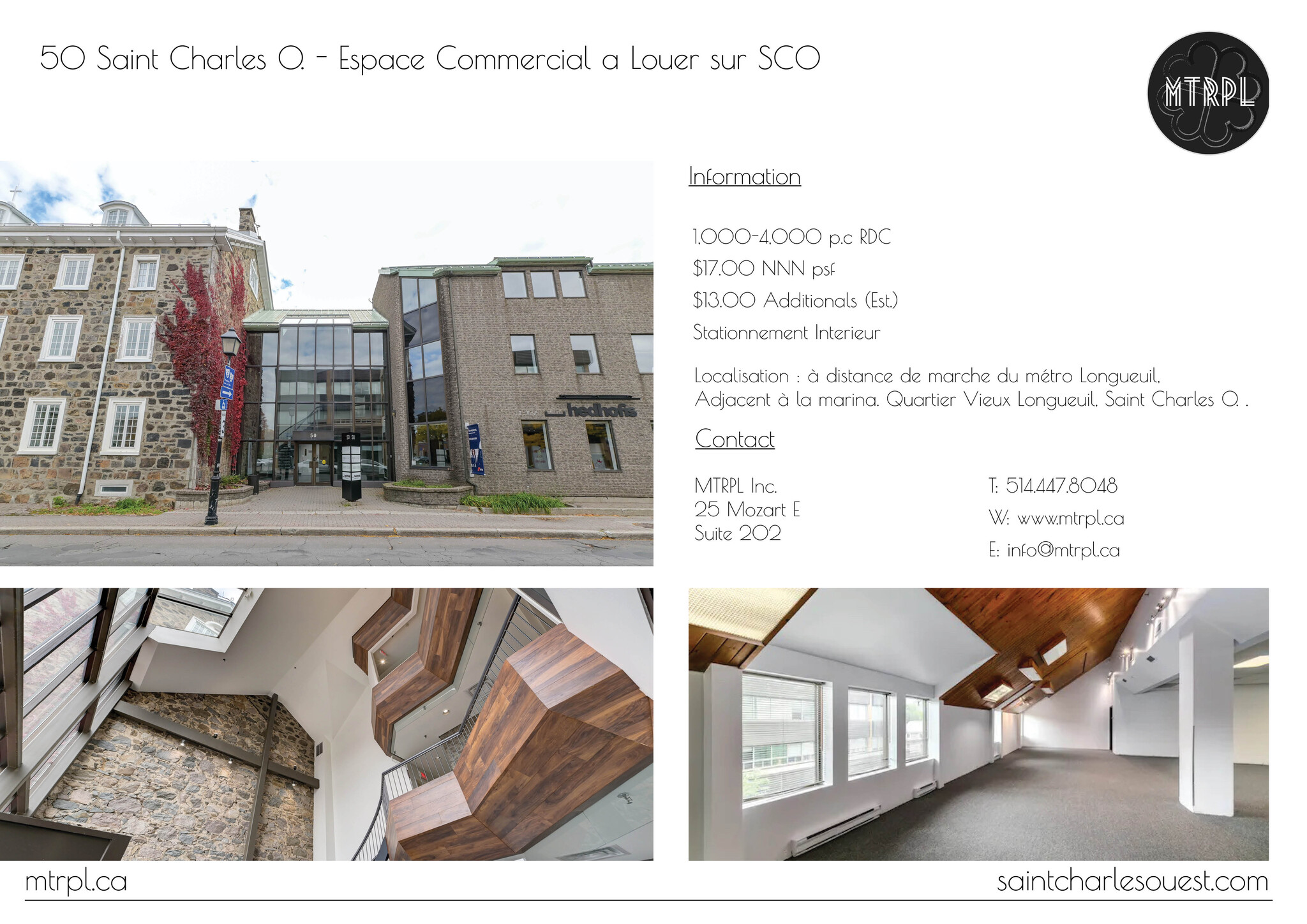 50 Rue Saint-Charles O, Longueuil, QC à louer Photo intérieure– Image 1 sur 1