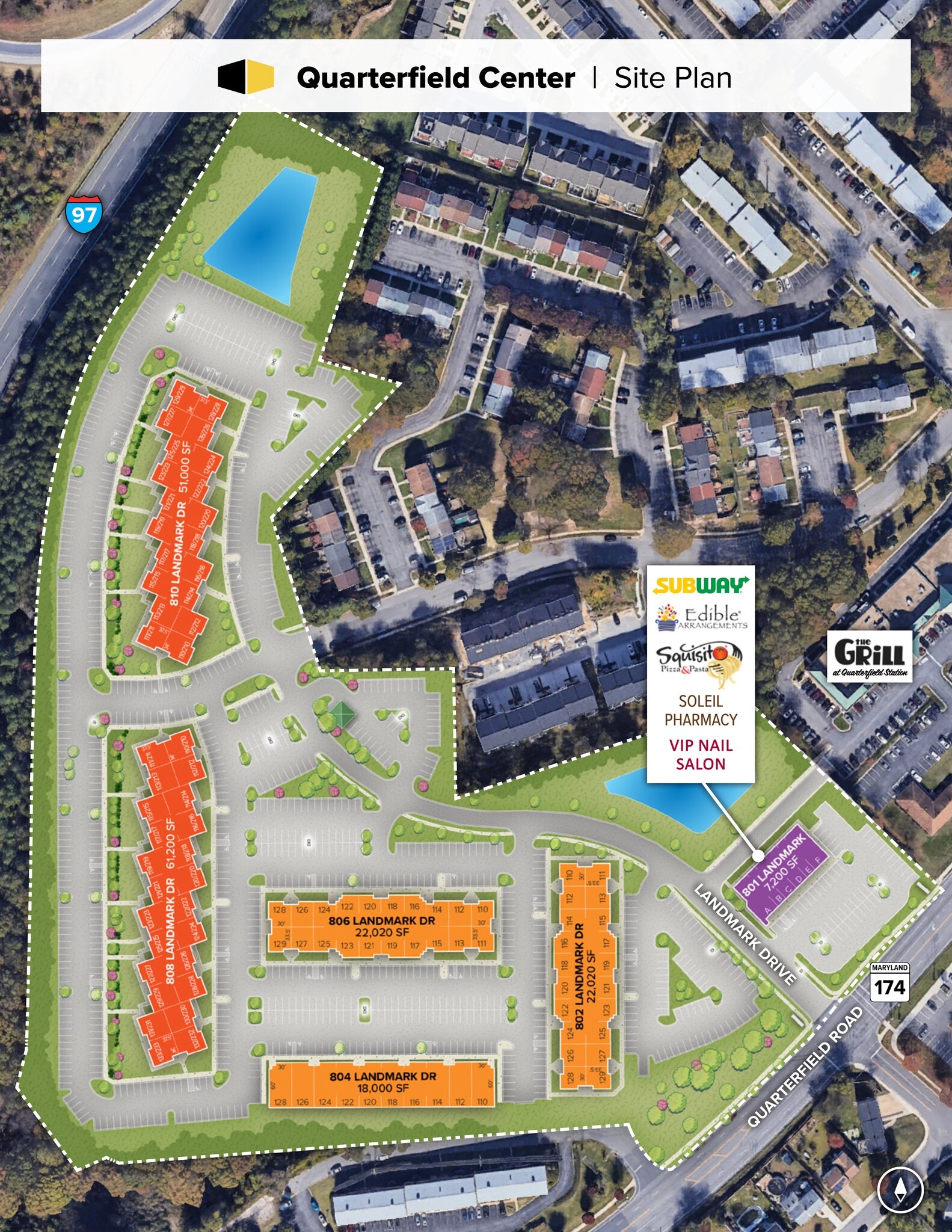 802 Landmark Dr, Glen Burnie, MD à louer Plan de site– Image 1 sur 1