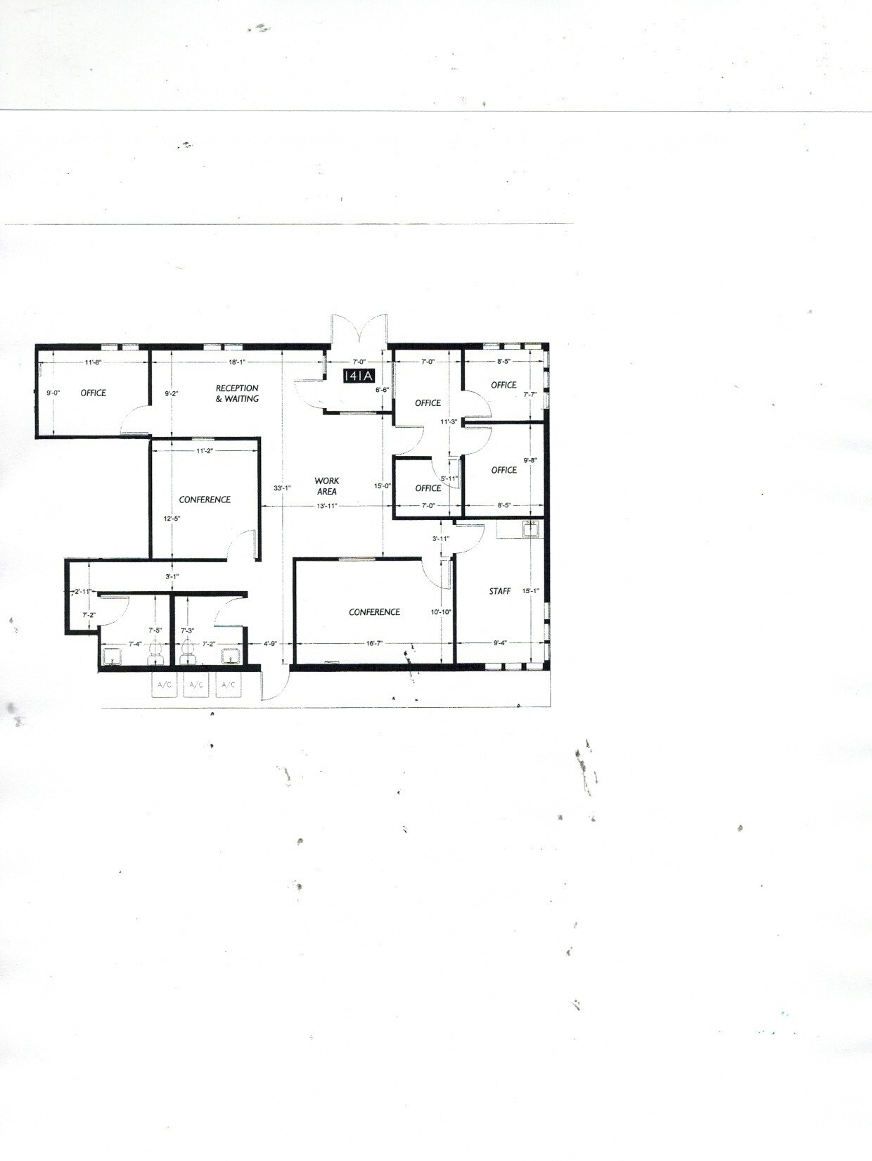 171-185 Boatyard Dr, Fort Bragg, CA à louer Plan d’étage– Image 1 sur 3
