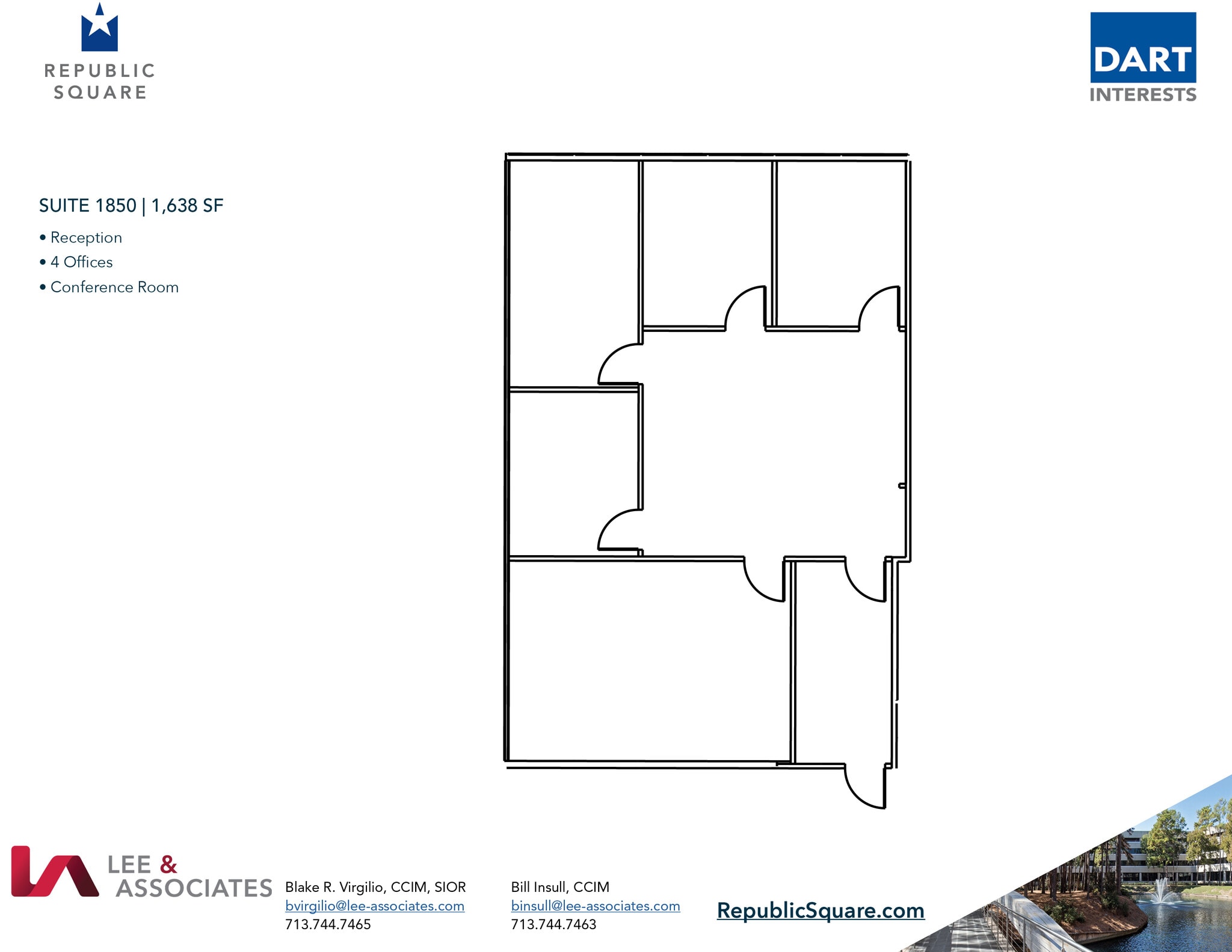 13501 Katy Fwy, Houston, TX à louer Plan d’étage– Image 1 sur 2