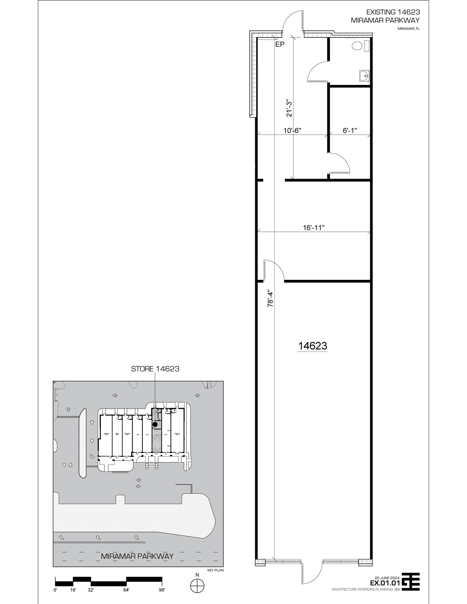 14603-14673 Miramar Pky, Miramar, FL à louer Plan d’étage– Image 1 sur 1