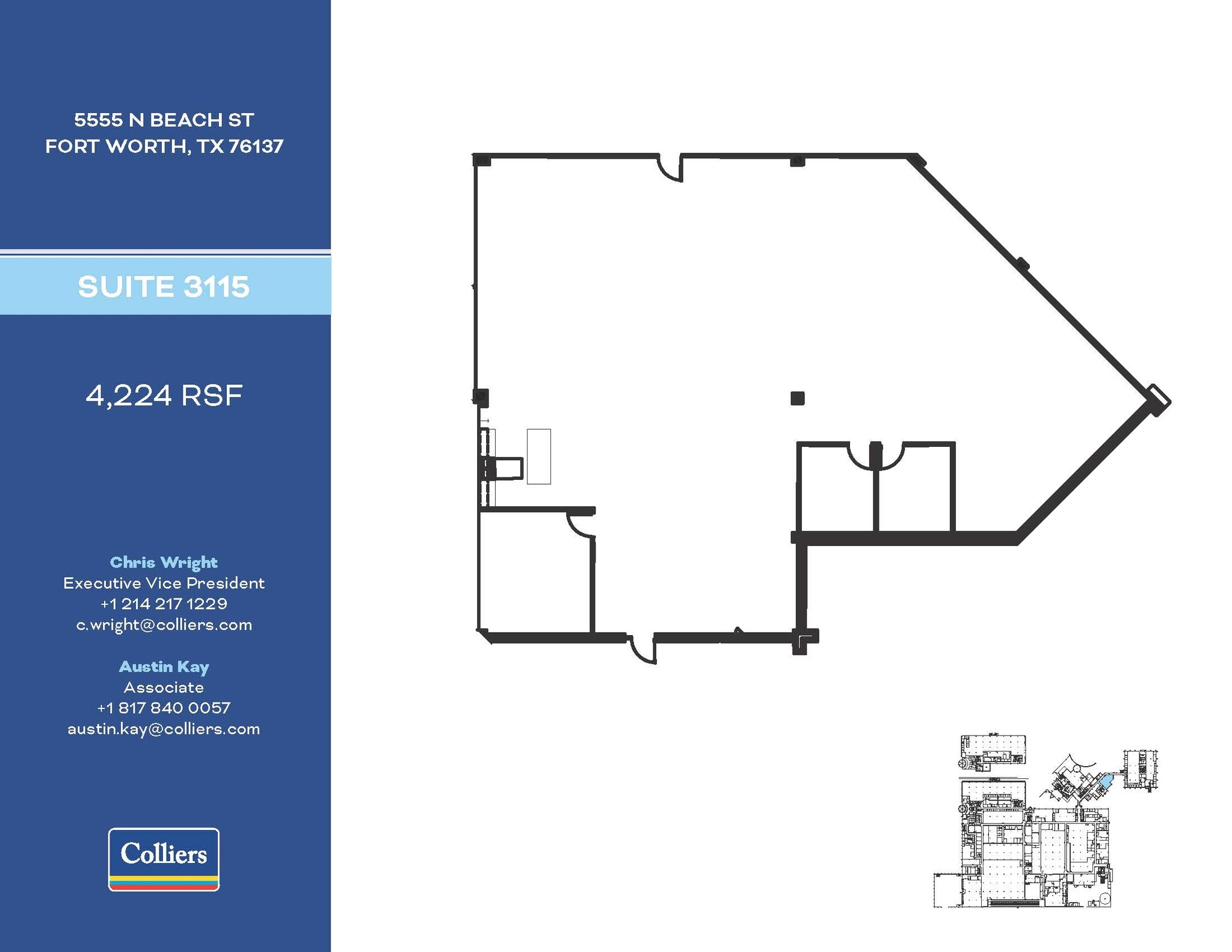 5555 N Beach St, Fort Worth, TX à louer Plan d’étage– Image 1 sur 1