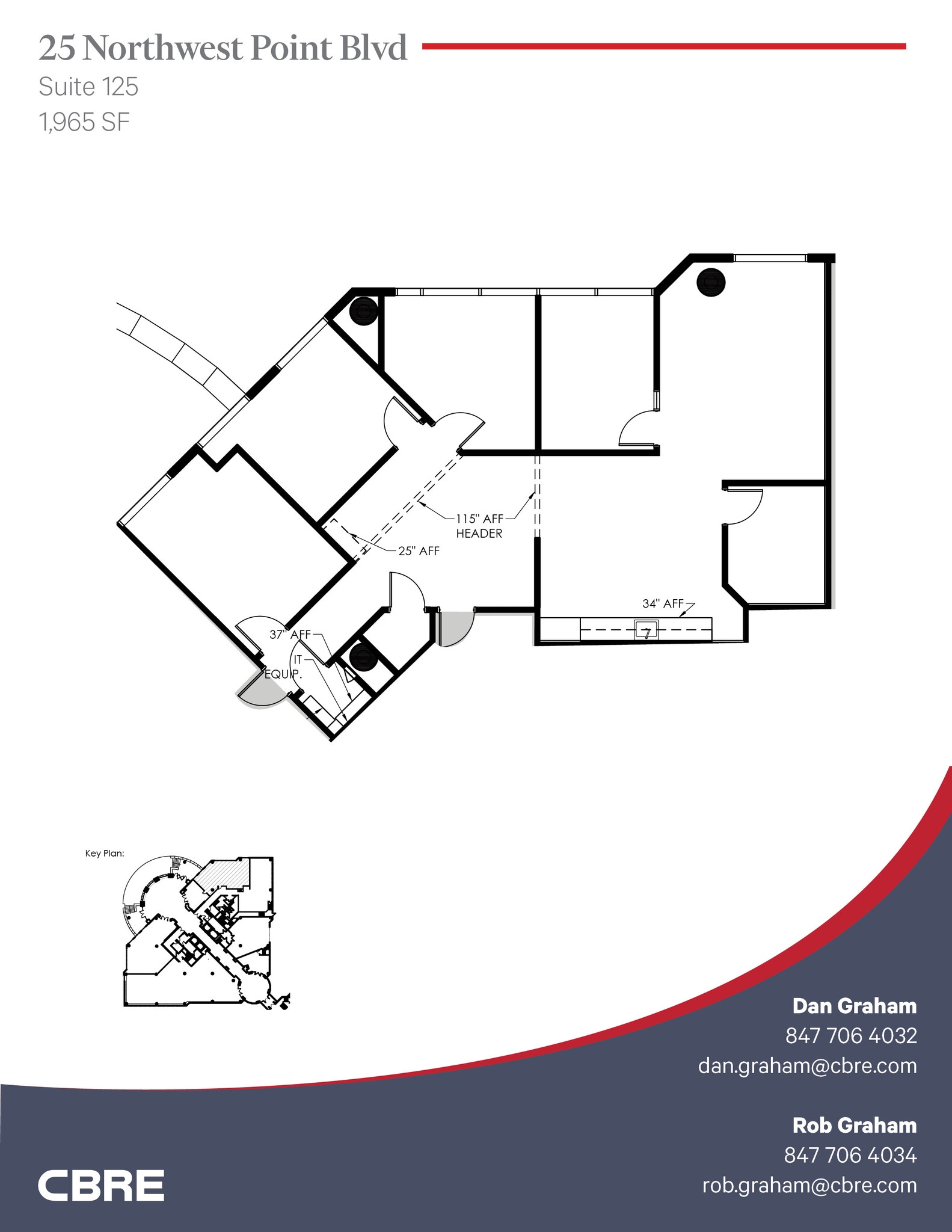 25 NW Point Blvd, Elk Grove Village, IL à louer Plan d’étage– Image 1 sur 1