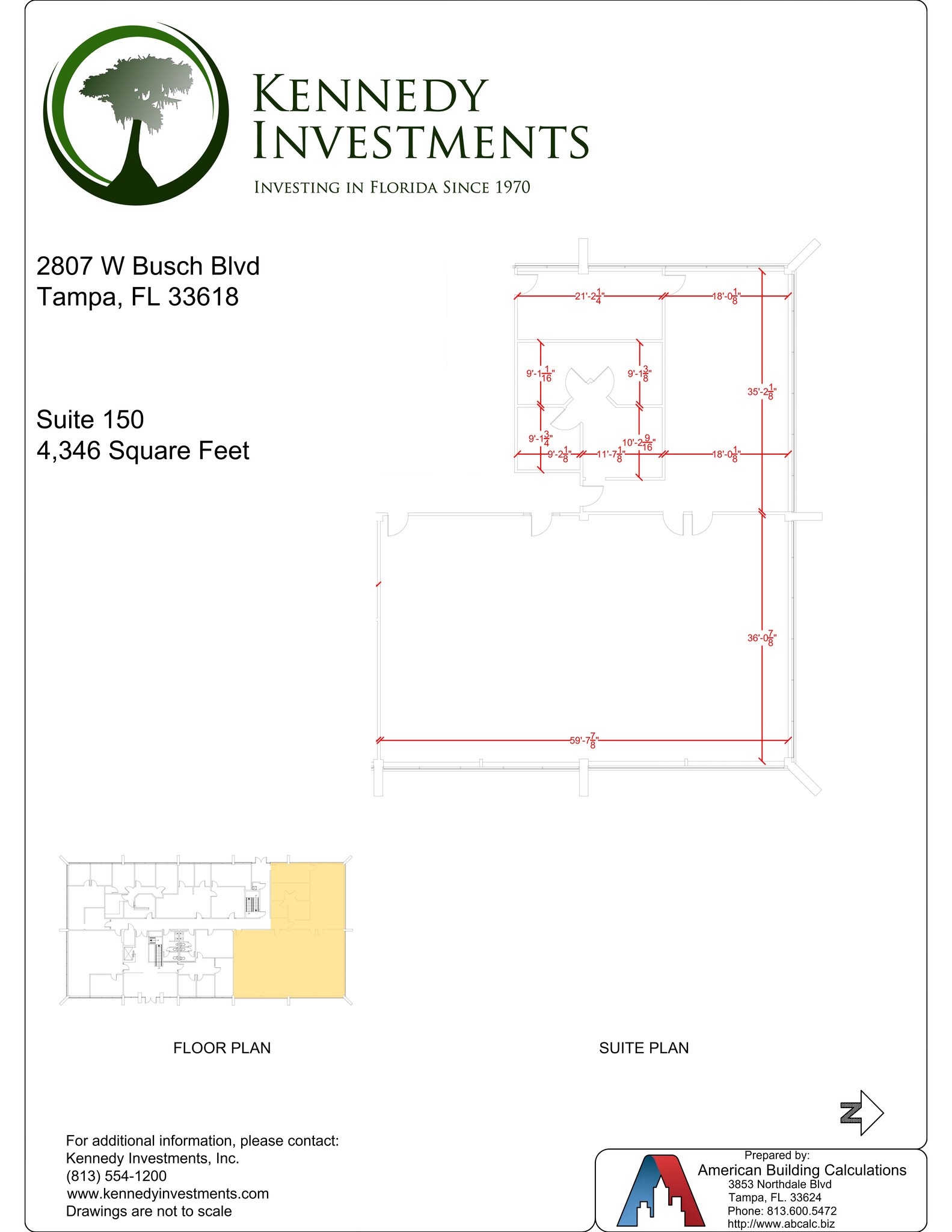 2807 W Busch Blvd, Tampa, FL à louer Plan de site– Image 1 sur 1