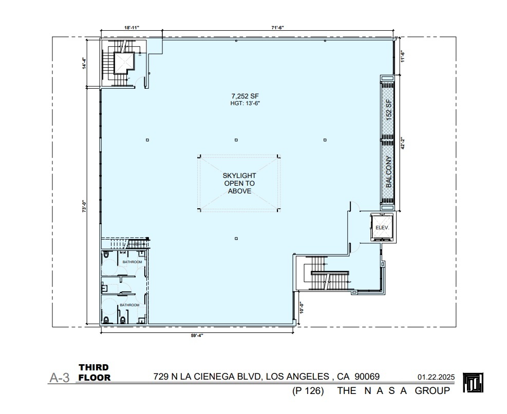 729-731 N La Cienega Blvd, Los Angeles, CA à louer Plan d’étage– Image 1 sur 1