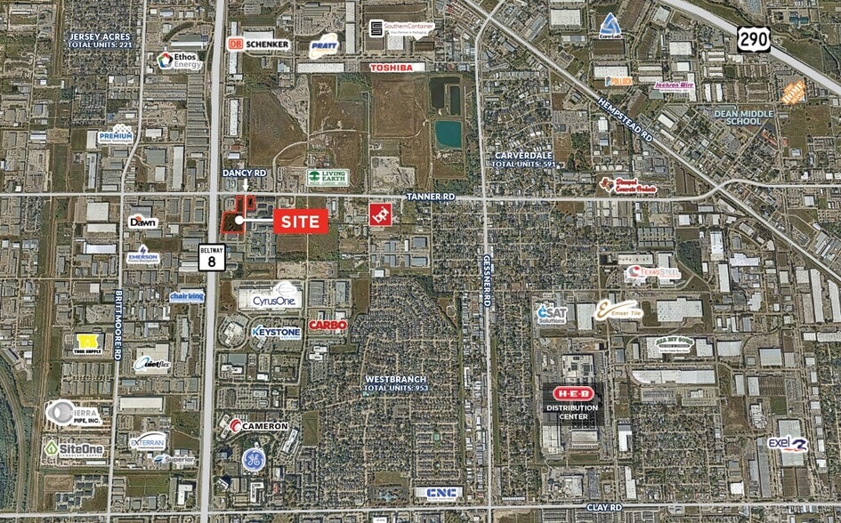 Beltway 8 & Tanner Rd, Houston, TX à vendre - Aérien – Image 2 sur 2
