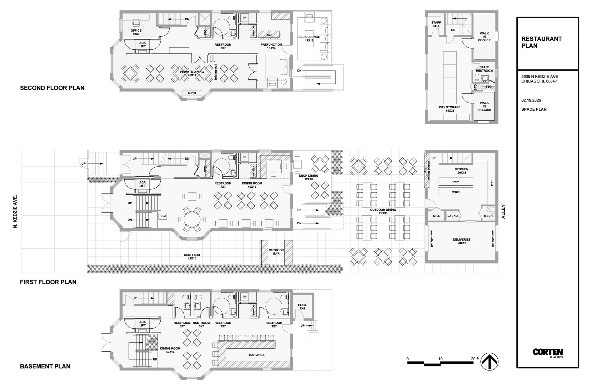 2635 N Kedzie Ave, Chicago, IL à louer Plan d’étage– Image 1 sur 1