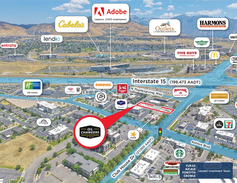 2840 W Clubhouse Dr, Lehi, UT à vendre - Aérien – Image 2 sur 10