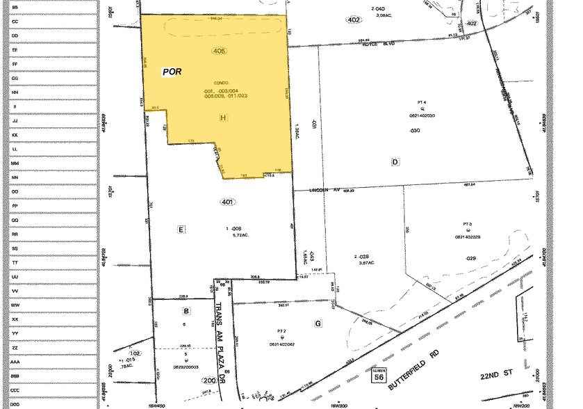 1 TransAm Plaza Dr, Oakbrook Terrace, IL à vendre - Plan cadastral – Image 2 sur 167