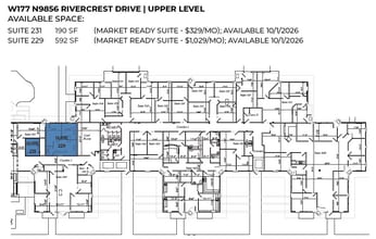W177N9856-W178 N9912 Rivercrest Dr, Germantown, WI à louer Plan d’étage– Image 1 sur 1