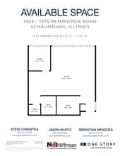 1305 Remington Rd, Schaumburg, IL à louer Plan d’étage– Image 1 sur 1