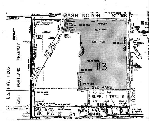 9800-9900 SE Washington St, Portland, OR à louer - Plan cadastral – Image 3 sur 10