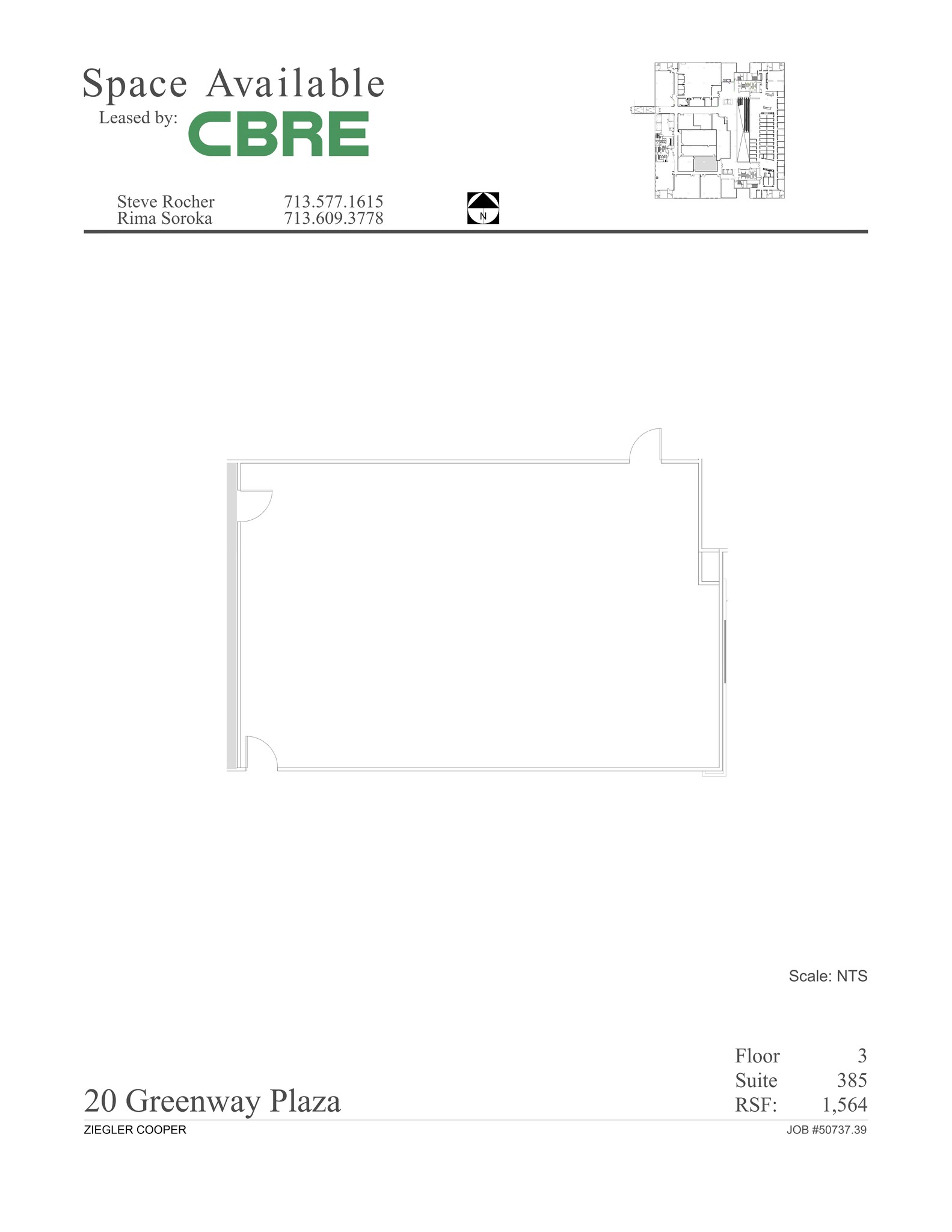 20 Greenway Plz, Houston, TX à louer Plan de site– Image 1 sur 1