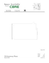 20 Greenway Plz, Houston, TX à louer Plan de site– Image 1 sur 1