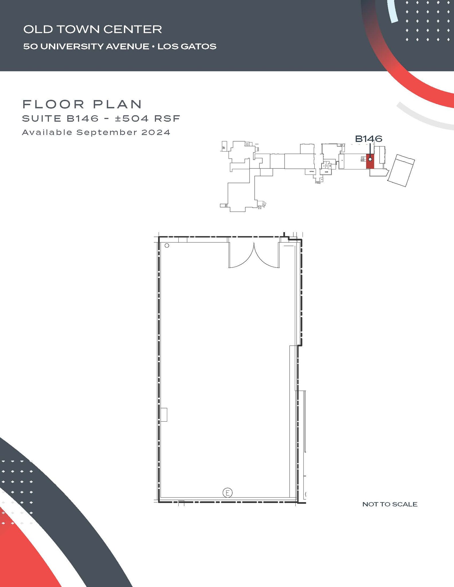 23-50 University Ave, Los Gatos, CA à louer Plan d’étage– Image 1 sur 1