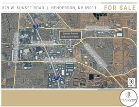 529 W Sunset Rd, Henderson, NV - Vue aérienne  vue de carte