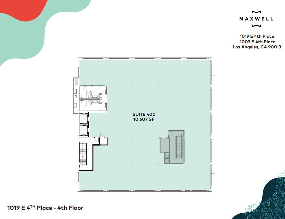 1019 E 4th Pl, Los Angeles, CA à louer Plan d’étage– Image 1 sur 1