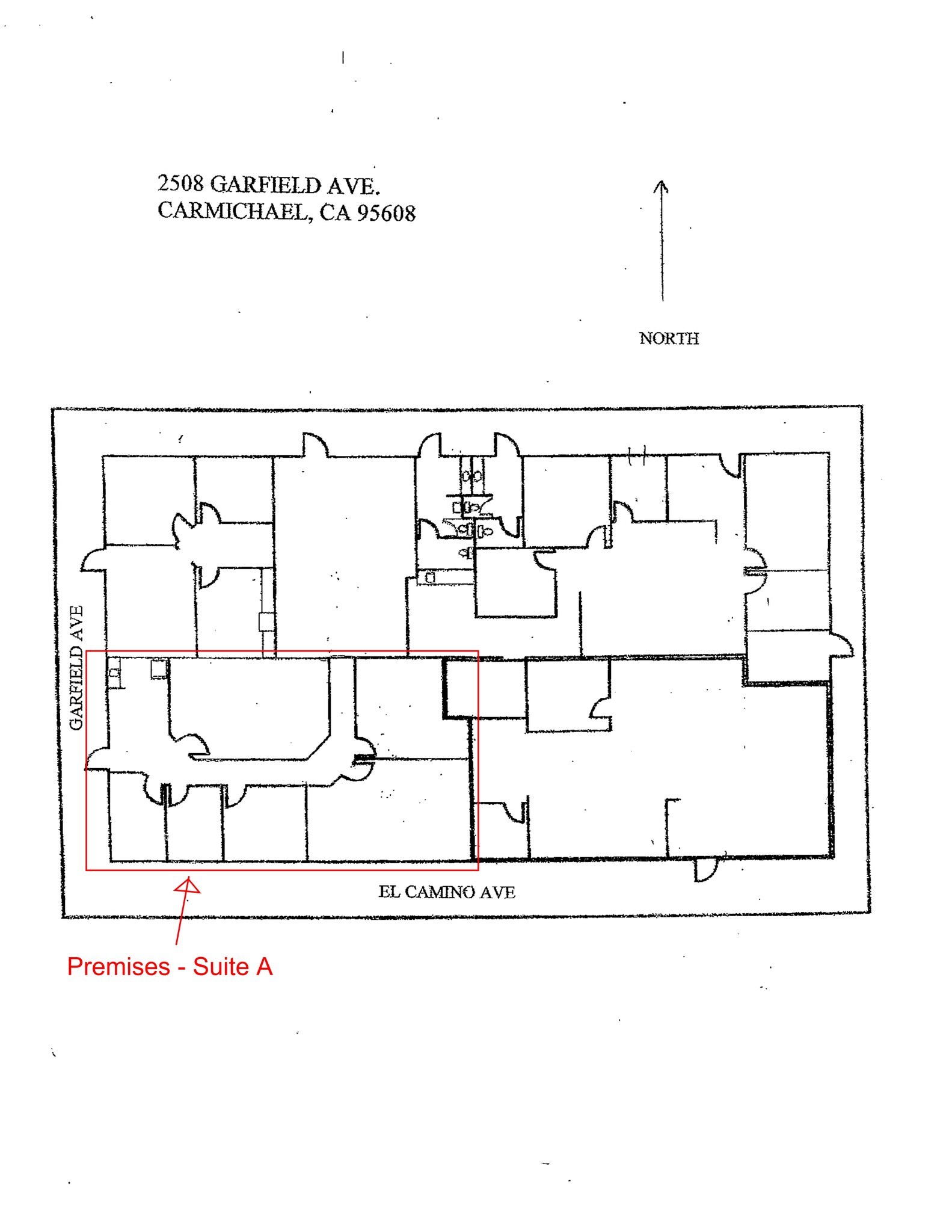 2508 Garfield Ave, Carmichael, CA à louer Plan de site– Image 1 sur 17
