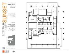 6430 W Sunset Blvd, Los Angeles, CA à louer Plan d’étage– Image 1 sur 1
