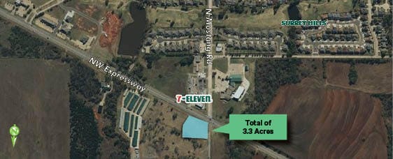 NEC of N Mustang Rd & NW Expressway, Yukon, OK à vendre - Aérien – Image 2 sur 2
