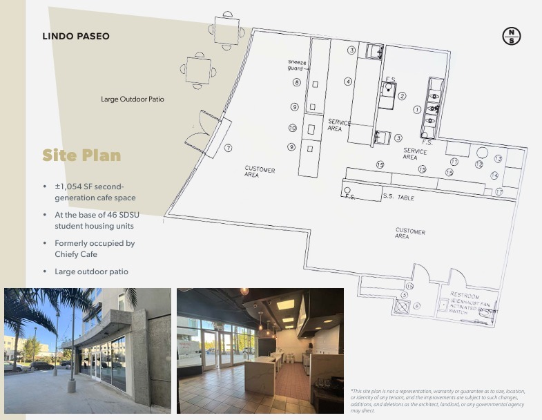 5665 Lindo Paseo, San Diego, CA à louer Plan d’étage– Image 1 sur 1