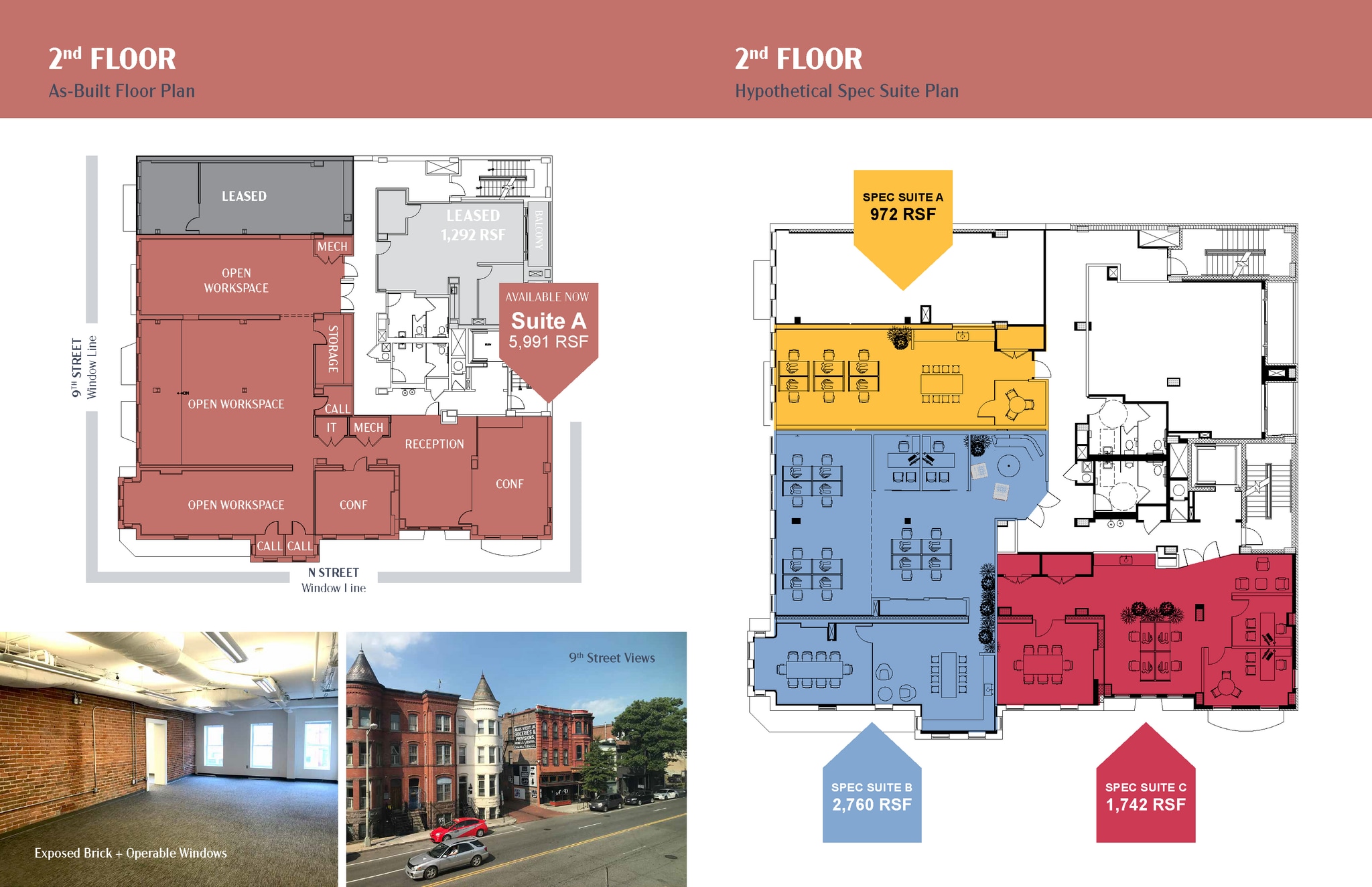 1301 9th St NW, Washington, DC à louer Plan d’étage– Image 1 sur 6