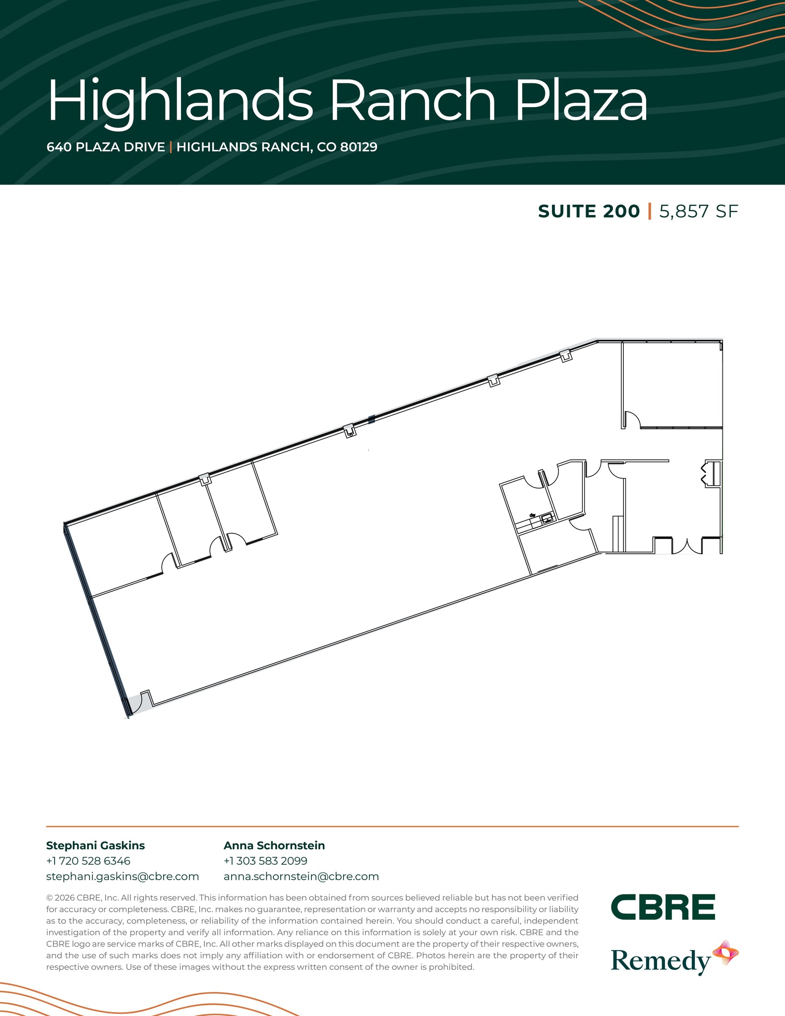 630 Plaza Dr, Highlands Ranch, CO à louer Plan d’étage– Image 1 sur 12