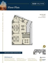 509 Olive Way, Seattle, WA à louer Plan d’étage– Image 2 sur 2