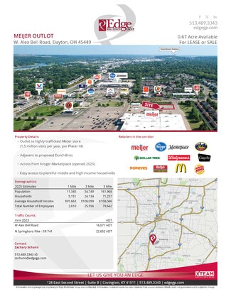 Plus de détails pour W Alex Bell Rd, Dayton, OH - Terrain à louer