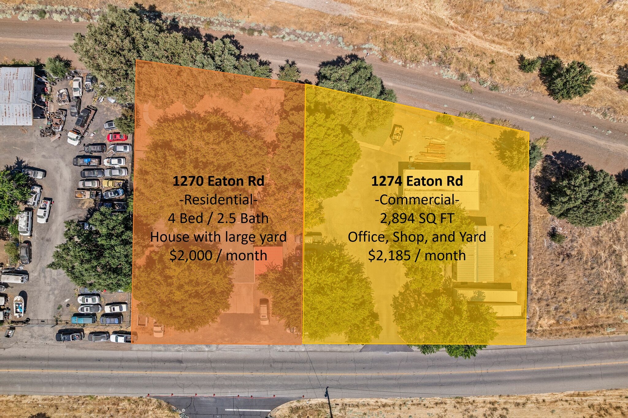 1274 Eaton Rd, Chico, CA à vendre Aérien– Image 1 sur 12