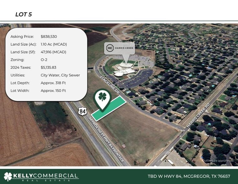 TBD W 84 Lot 5 hwy, Mcgregor, TX à vendre - Photo principale – Image 1 sur 2