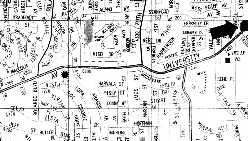 7484 University Ave, La Mesa, CA à louer - Plan de site – Image 3 sur 4
