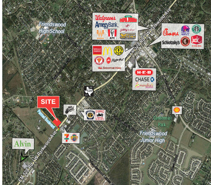 Friendswood Pky & FM 528 Rd, Friendswood, TX à louer - Photo de l’immeuble – Image 1 sur 6