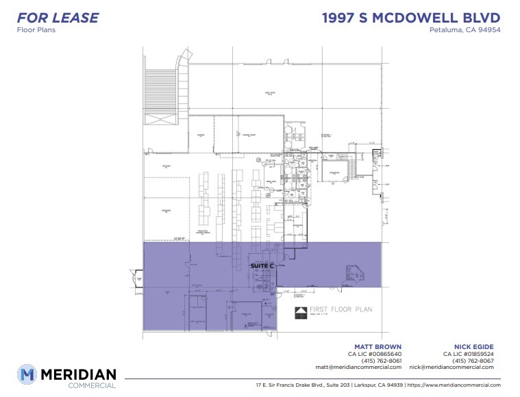 1997 S McDowell Blvd, Petaluma, CA à louer Plan d’étage– Image 1 sur 1