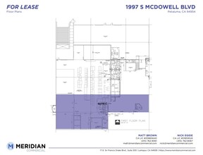 1997 S McDowell Blvd, Petaluma, CA à louer Plan d’étage– Image 1 sur 1