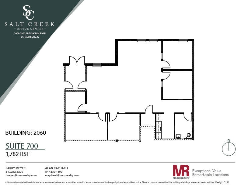 2010 E Algonquin Rd, Schaumburg, IL à louer Plan d’étage– Image 1 sur 1