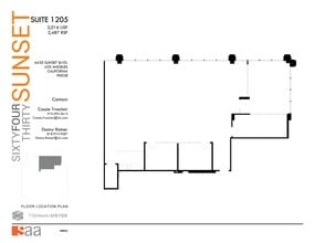 6430 W Sunset Blvd, Los Angeles, CA à louer Plan de site– Image 1 sur 1
