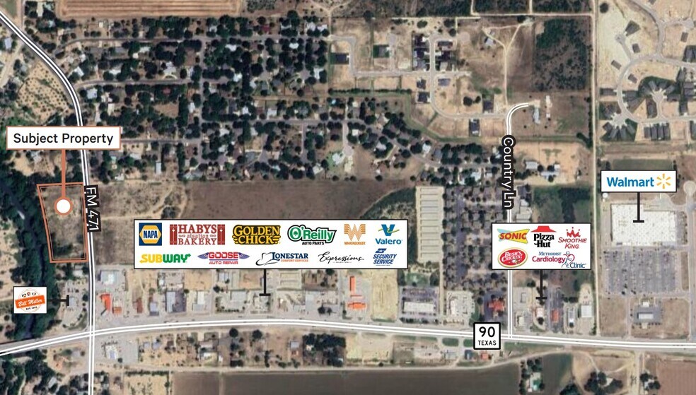 Us Highway 90 & FM 471 N, Castroville, TX à louer - Aérien – Image 2 sur 2