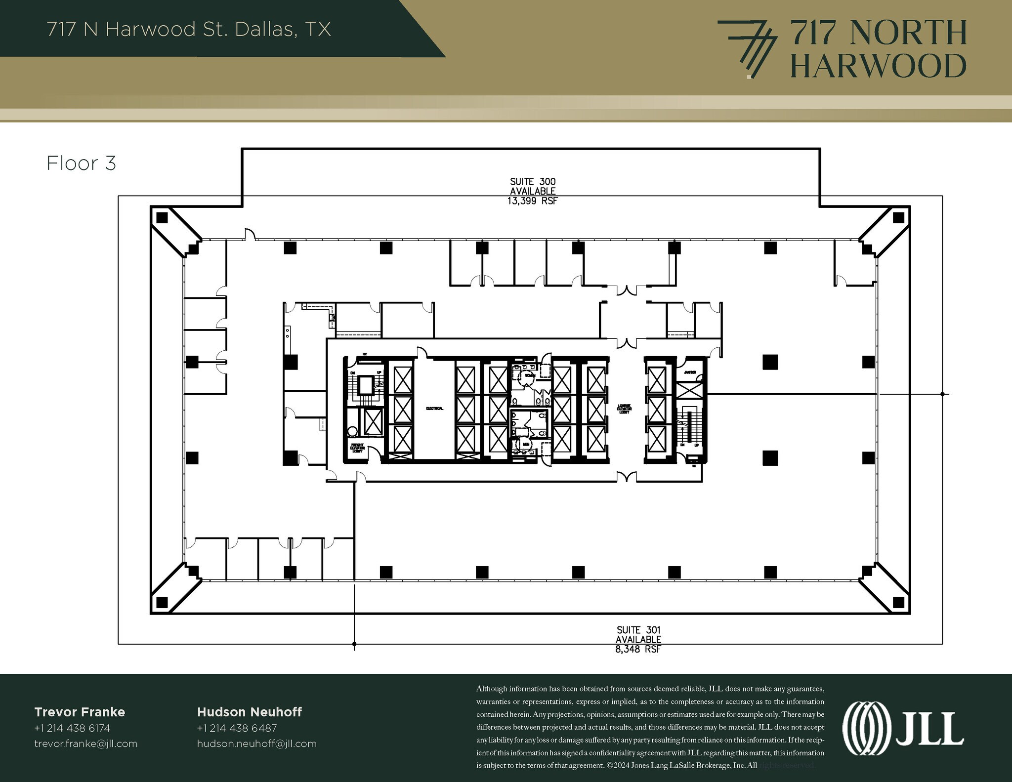 717 N Harwood St, Dallas, TX à louer Plan d’étage– Image 1 sur 1