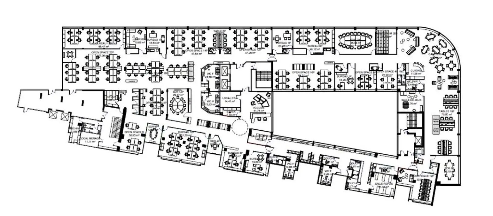 12-32 Terrasse Bellini, Puteaux à louer Plan d’étage– Image 1 sur 2