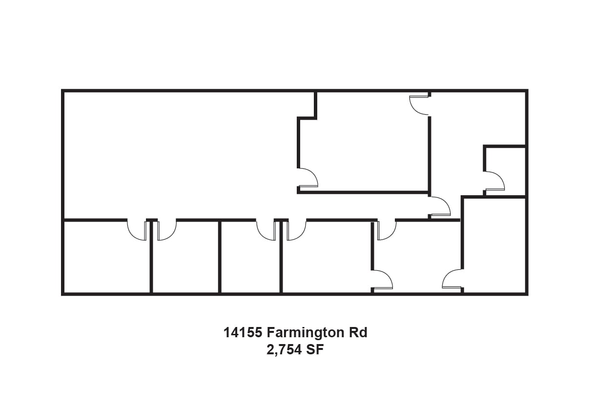 14133-14155 Farmington Rd, Livonia, MI à louer Plan d’étage– Image 1 sur 1
