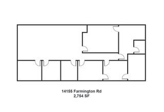 14133-14155 Farmington Rd, Livonia, MI à louer Plan d’étage– Image 1 sur 1