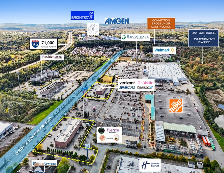 670-720 Centre of New England Blvd, Coventry, RI à vendre - Aérien – Image 3 sur 6